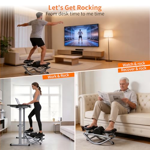 Lateral Motion Rock Stepper Exercise Machine - 250LBS Capacity