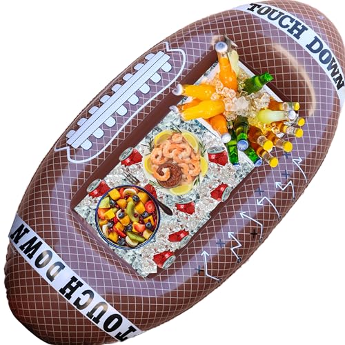 Inflatable Football Cooler 55 Inch for Sports & Pool Parties with Repair Kit