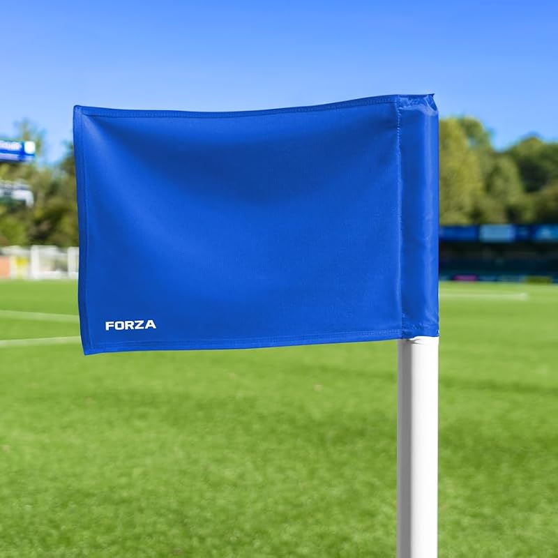 Durable Polyester Soccer Corner Flags - Pack of 4, Royal Blue, Pro