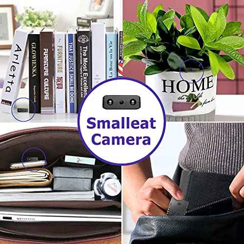 Spy Camera 1080P Indoor Hidden Camera Wireless, Mini Cameras, Home Security Cameras with Motion Detection, Night Vision, App Control Door SpyCamara