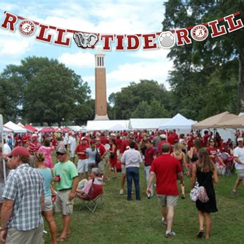 Roll Tide Banner - 9.5 Ft University of Alabama Tailgate Decor