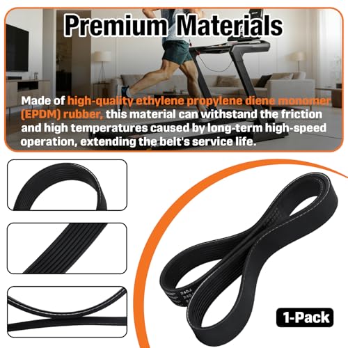 Treadmill Drive Belt for Sole Models F63, F80, F85 - EPDM