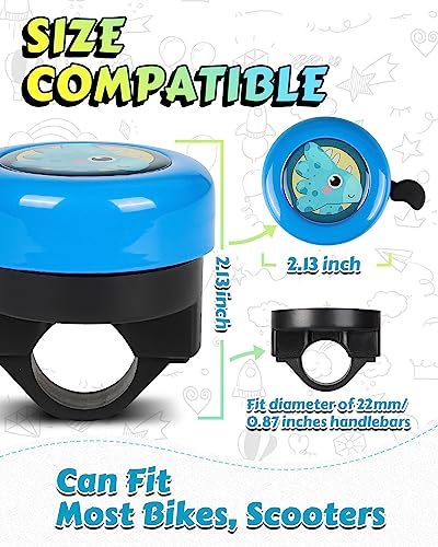 Loud Bike Bell for 22mm Handlebars - Blue Color