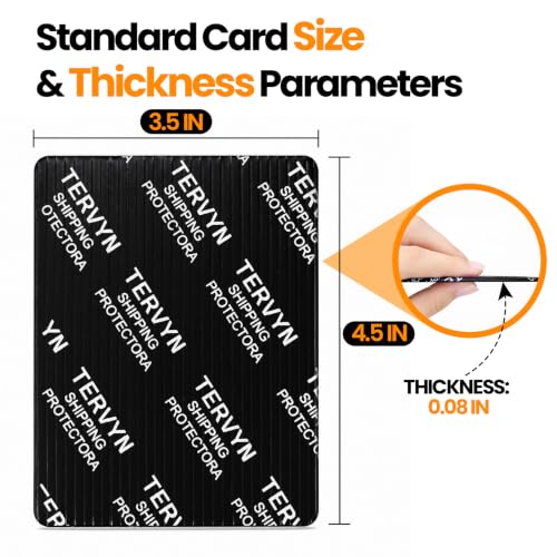 Trading Card Shipping Protectors - 120 Pack, 3.5 x 4.5 Inch, Black Opaque PVC