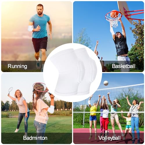 Elbow Pads for Volleyball - White XS Anti-Collision Support