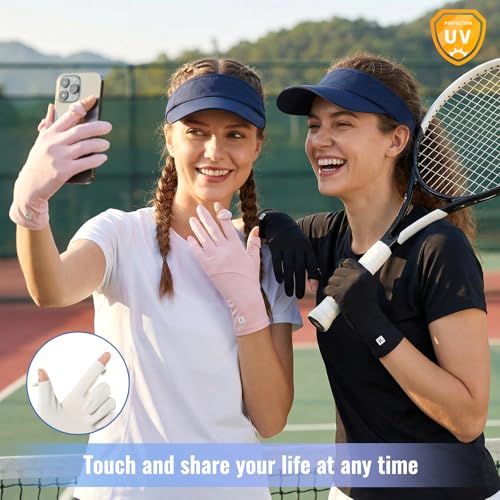 Women Driving Gloves, UV Protection Sun Touchscreen Full Finger