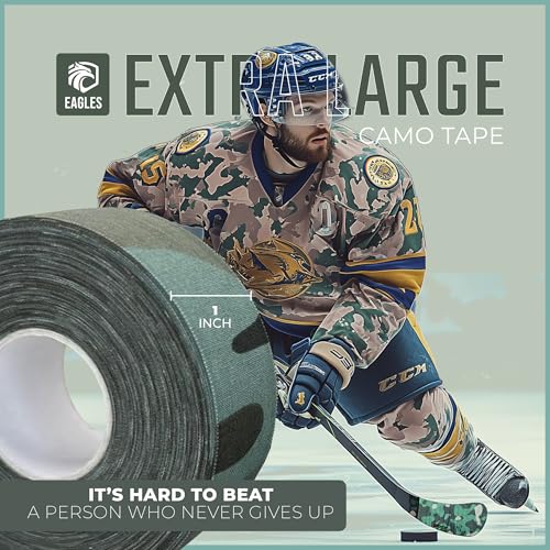 Hockey Tape Roll - Multipurpose Camo Cloth Tape for Sports