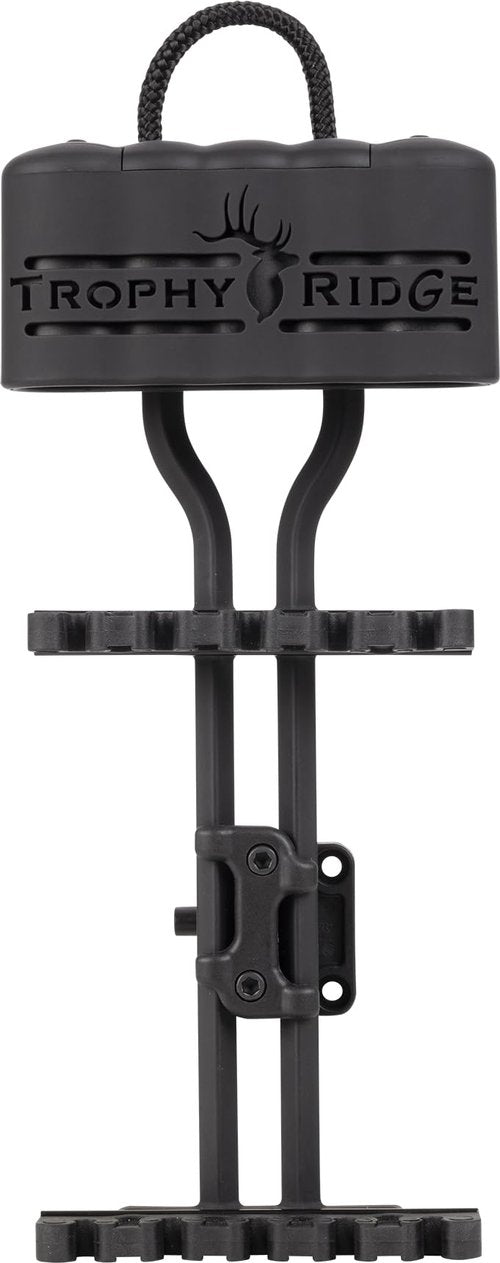 Trophy Ridge Convoy Archery Arrow Quiver - Silent Soft-Touch Hood, Innovative Detach Mounting, Hanging Loop, Ballistix Copolymer System for Superior Strength and Lightweight Design