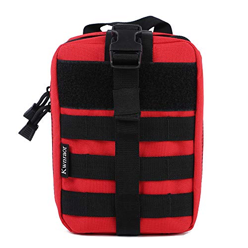 Molle First Aid Pouch - Tactical IFAK EMT Pouch, Red