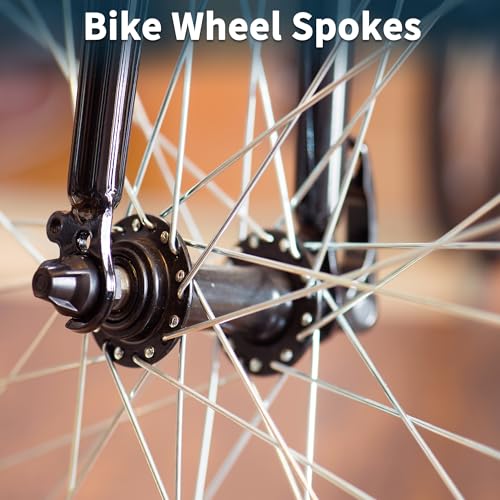 Bicycle Spokes 202mm 14G Carbon Steel Wheel Spoke Set - Silver Tone