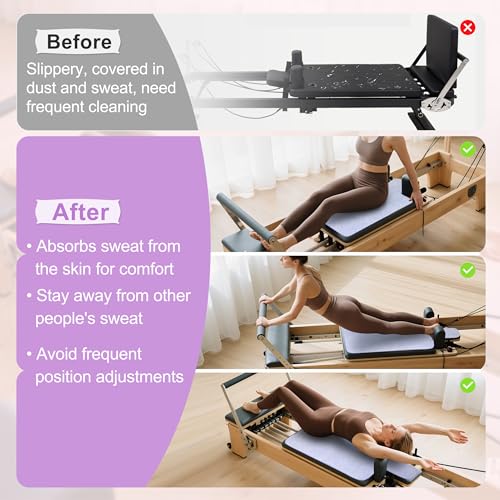 Non-Slip Pilates Reformer Mat Cover - Sweat-Wicking Towel