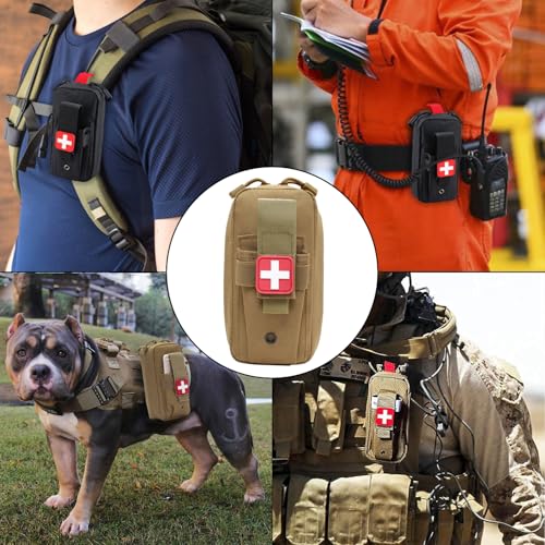TANSOLE Small Molle First Aid Pouch Trauma Medical Bag Tactical Belt Organizer