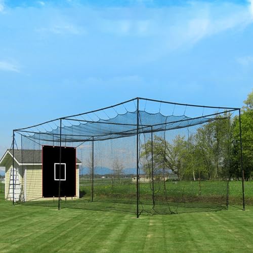 Heavy Duty PVC Baseball Batting Cage Backstop - 4x6 Ft