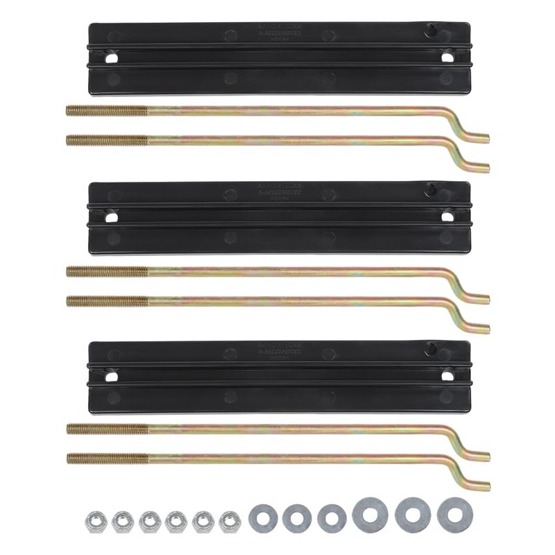 ALLGOOD Battery Hold Down Retainer Plate Rods Kit, Compatible with Club Car DS and Carryall Electric Golf Cart 1981-2013