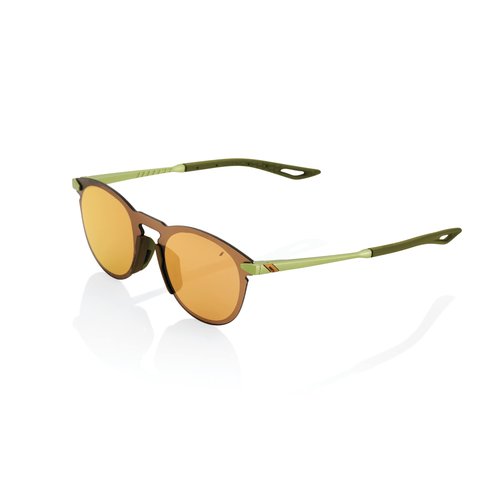 100% Legere Round Ultralight Rimless Sunglasses - Durable Frameless Active Performance Eyewear w/Rubber Temple & Nose Grip