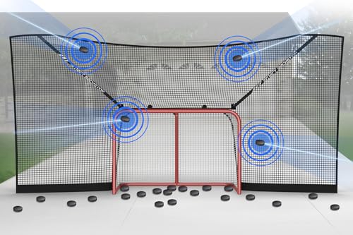 Hockey Goal Backstop GEN 2 - 14ft Wide, Folds Away for Easy Storage