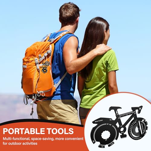 Bike Multi-Tool Bicycle-Shaped 20-in-1 Gift for Men - Cycling Accessories