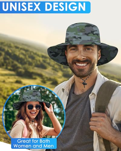 Foldable Camouflage Bucket Hat - UPF 50+ Sun Protection