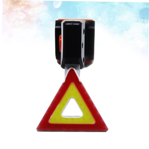 SUPVOX USB Rechargeable Bike Taillight with Triangle Warning Sign Shape 5 Light Modes Led Rear Safety Light Ip63 Waterproof Adjustable Strap for Road Cycling