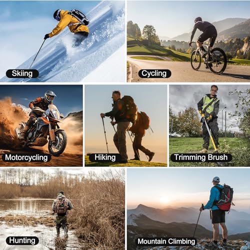 Lightweight Adjustable Waterproof Hiking Gaiters for Men & Women - Black