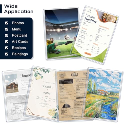15 Pack Clear Rigid Photo Protectors - 5" x 7" Sleeves