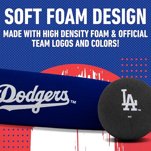 Los Angeles Dodgers Foam Bat & Ball Set - 21" Jumbo Kids Sports Toy
