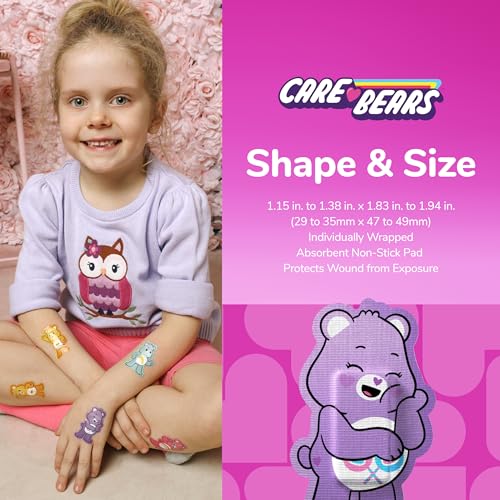 Care Bears Adhesive Bandages - Latex Free, 50 Count