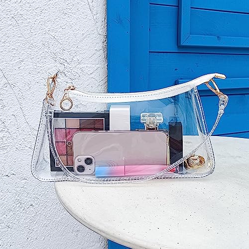 Clear Stadium Approved Purse - Small Crossbody Bag for Women