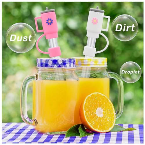 Silicone Straw Topper for Stanley Cup Tumbler - 10Pcs