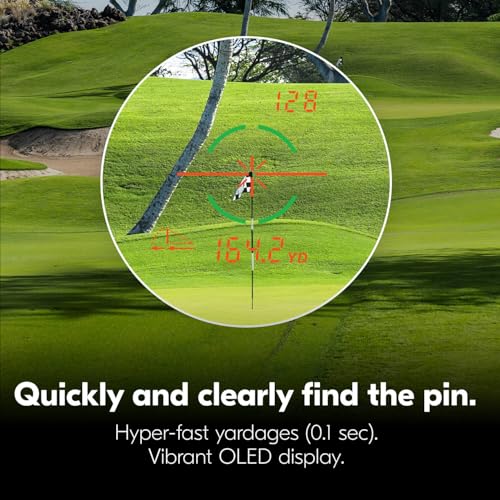 Golf Laser Rangefinder - Nikon COOLSHOT PROIII STABILIZED, Waterproof, 6X Monocular, Slope Compensation & Hyper Read