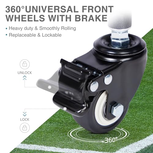 Tennis Ball Cart with Wheels - 150 Capacity Sports Organizer