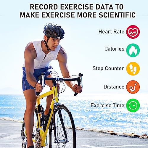 Fitness Tracker with Heart Rate, Blood Pressure & Sleep Monitor