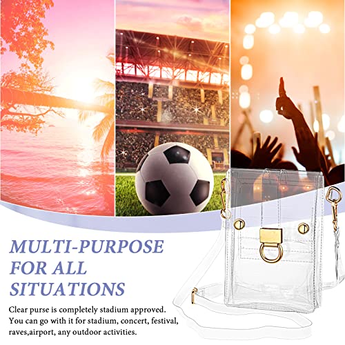 Weewooday Transparent PVC Bag - Stadium Approved Crossbody Bag