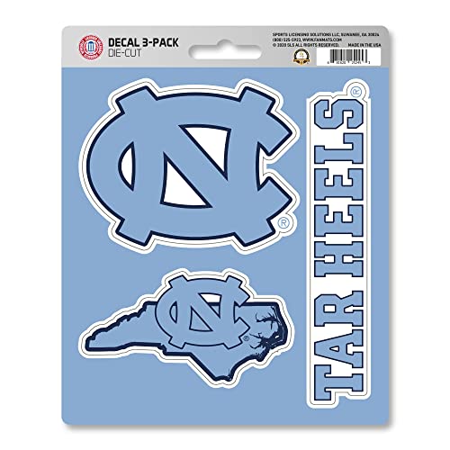 FANMATS NCAA North Carolina Tar Heels Team Decal - Blue, 5x7.5 Inches