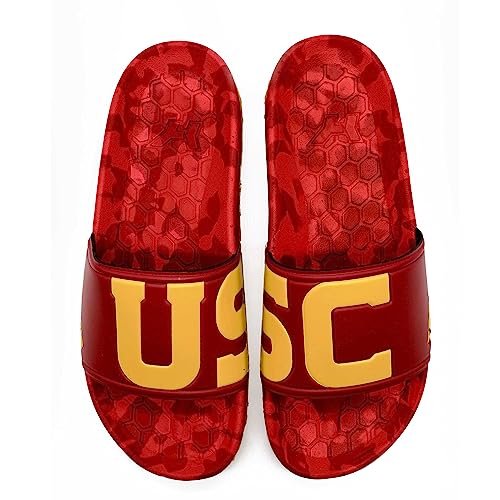 Unisex Quick Dry Sandals - Hype NCAA Team Graphic USC Trojans - Size 7