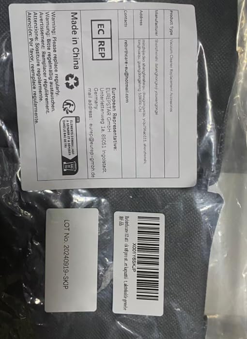 Rebirthcare 12 Pack X8 Pro Dust Bag Compatible with Eufy Clean X8 Pro X10 Pro Omni Robot Vacuum Self-empty Station 2.5L Large Capacity Replacement Bag