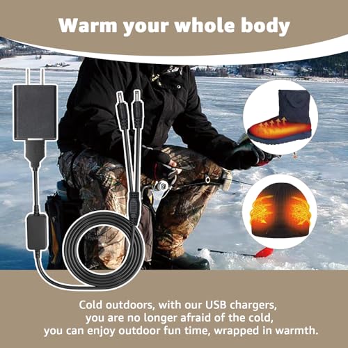 8.4V USB Dual-Port Charger for Heated Gloves and Gear