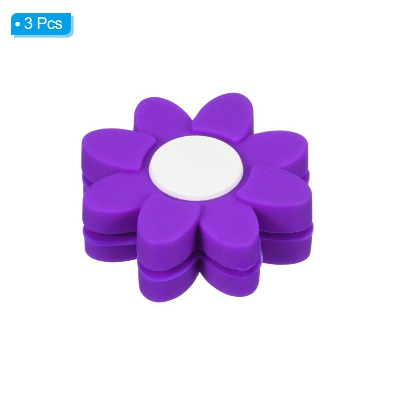 PATIKIL Tennis Racket Dampeners, 3 Pcs Soft Silicone Tennis Racquet Vibration Dampeners for Tennis Gift, Purple