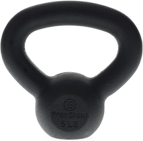 Body Sport Cast Iron Kettlebell - Durable Weight Training Equipment for Home & Gym Use