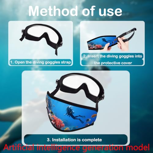 Neoprene Diving Mask Strap Cover - Sea