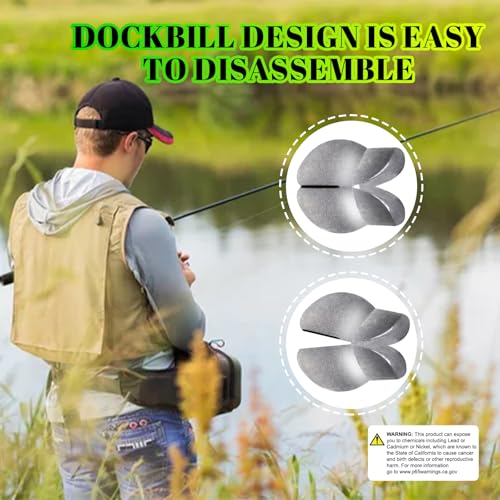 Split Shot Sinker Set - 100 Pcs Removable Weights, Mixed Sizes 0.02oz-0.07oz