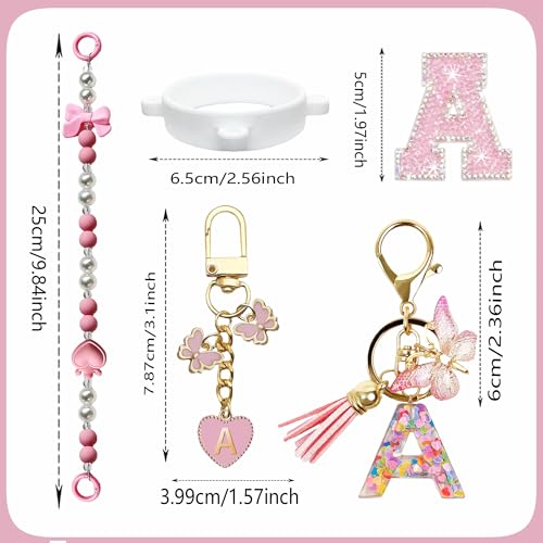 5-Piece Accessory Set for Owala Water Bottles - Pink