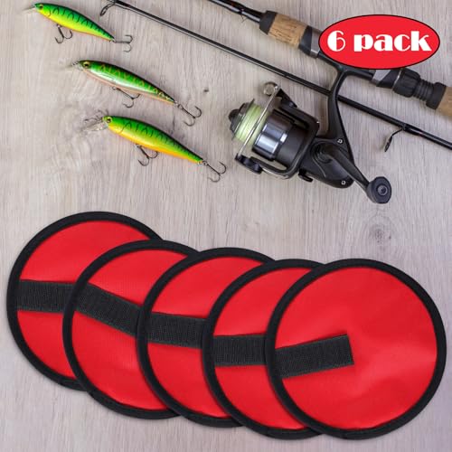 6 Pack Fishing Lure Covers - 6 Inch Red Bait Gloves