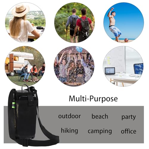 Portable Water Bottle Holder with Adjustable Strap - 2 Pack