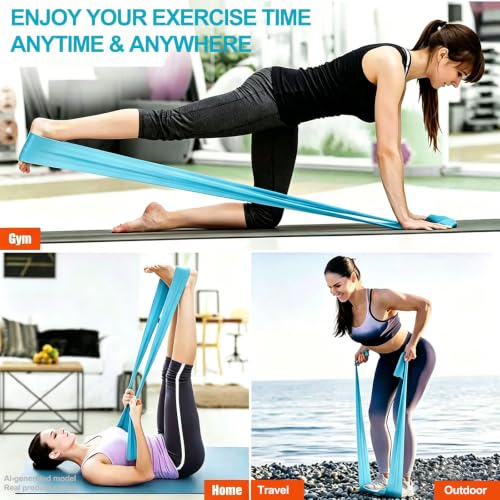 Long Resistance Bands for Strength Training, Therapy & Yoga