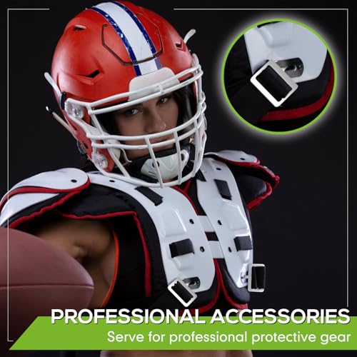 Fabbay Football Shoulder Pad T Hook 1 Inch / 12 - Steel & Elastic Strap Replacement