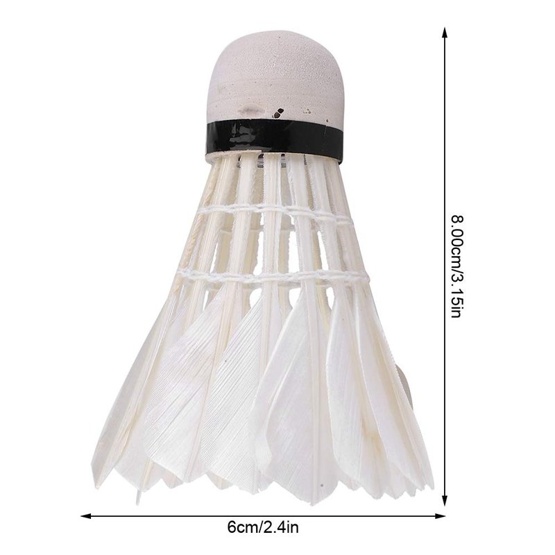 Badminton Balls, Durable Advanced Goose Feather Badminton Shuttlecock, Family for Practice Home Casual Playing