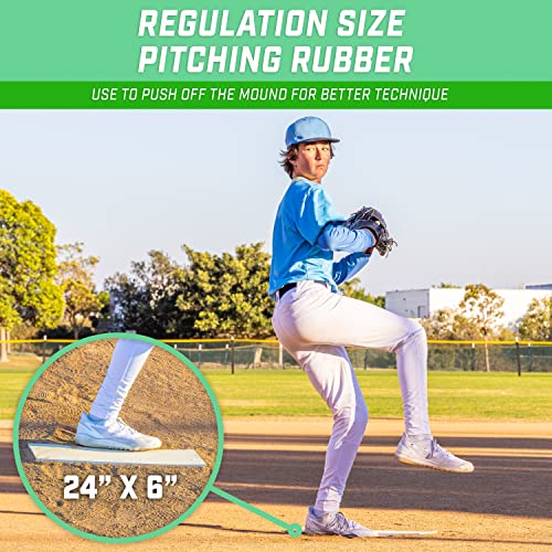 24" Baseball & Softball Pitching Rubber - Durable Training Aid