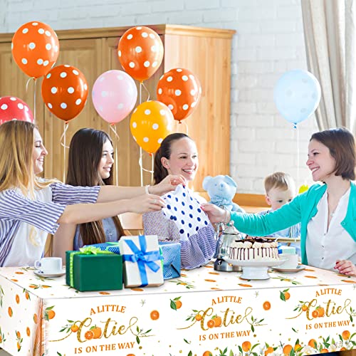 Little Cutie Tablecloths - Orange Fruit Design, 3 Pack