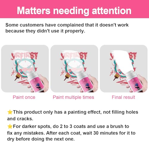 White Paint for Wall 3.5oz Small Roller & Repair Tool Kit - Flat/Ceiling Surfaces Quick Fix for Stains